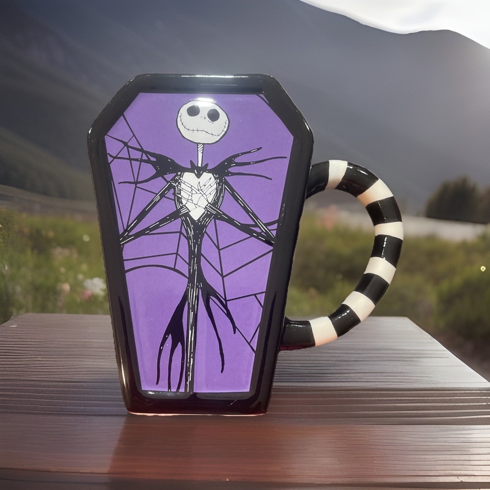 Nightmare Before Christmas Coffin Ceramic  20oz Coffee Mug, New Halloween